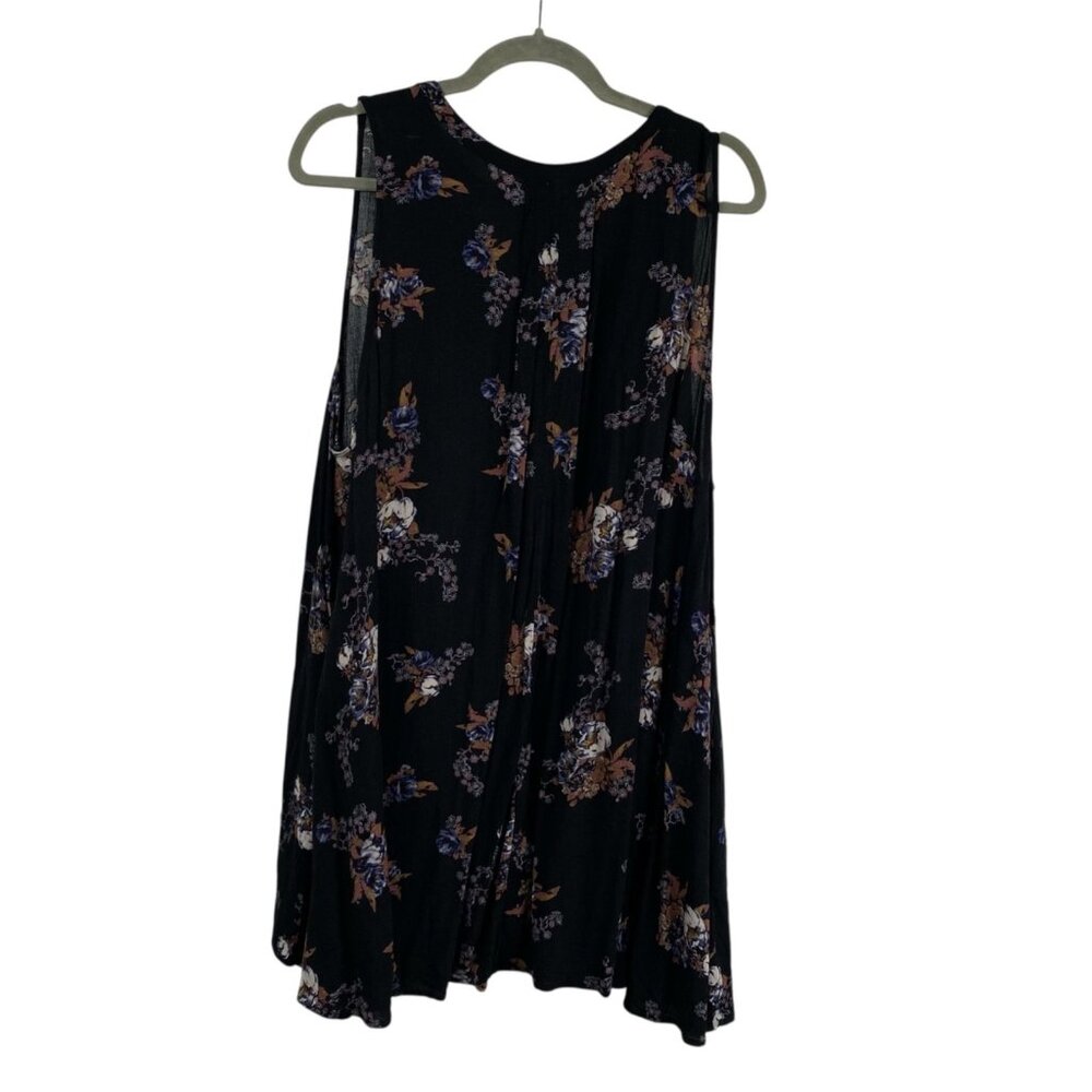 Free People Floral Snap Out Of It Swing Dress Side Pockets Loose Fit Size Large - Picture 2 of 10